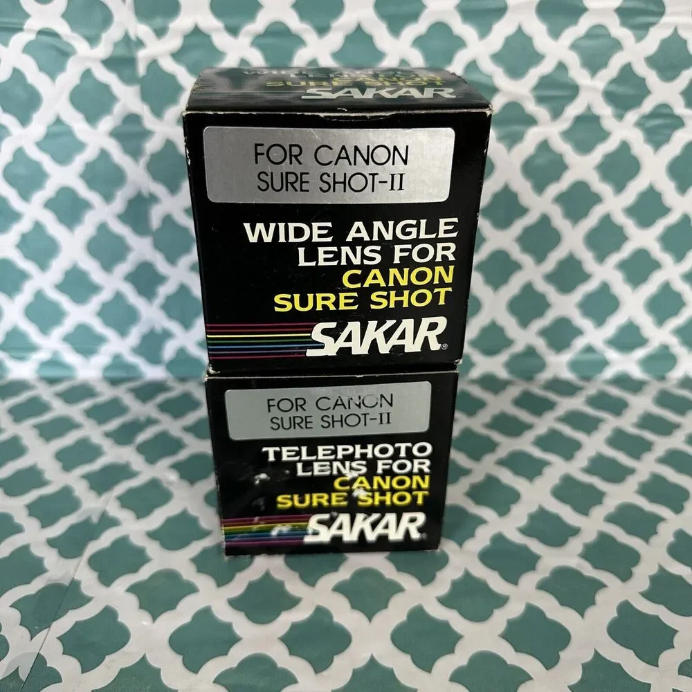 Sakar Vintage Camera Lens Lot of‎ Wide Angle & Telephoto Teleconverter AF35M II
